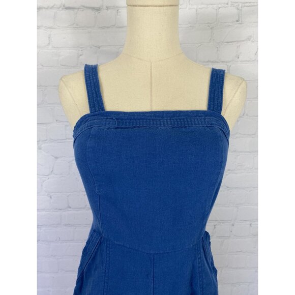⭐ 3/$15 Old Navy XS Cobalt Blue Cami Romper With Pockets - Picture 9 of 11